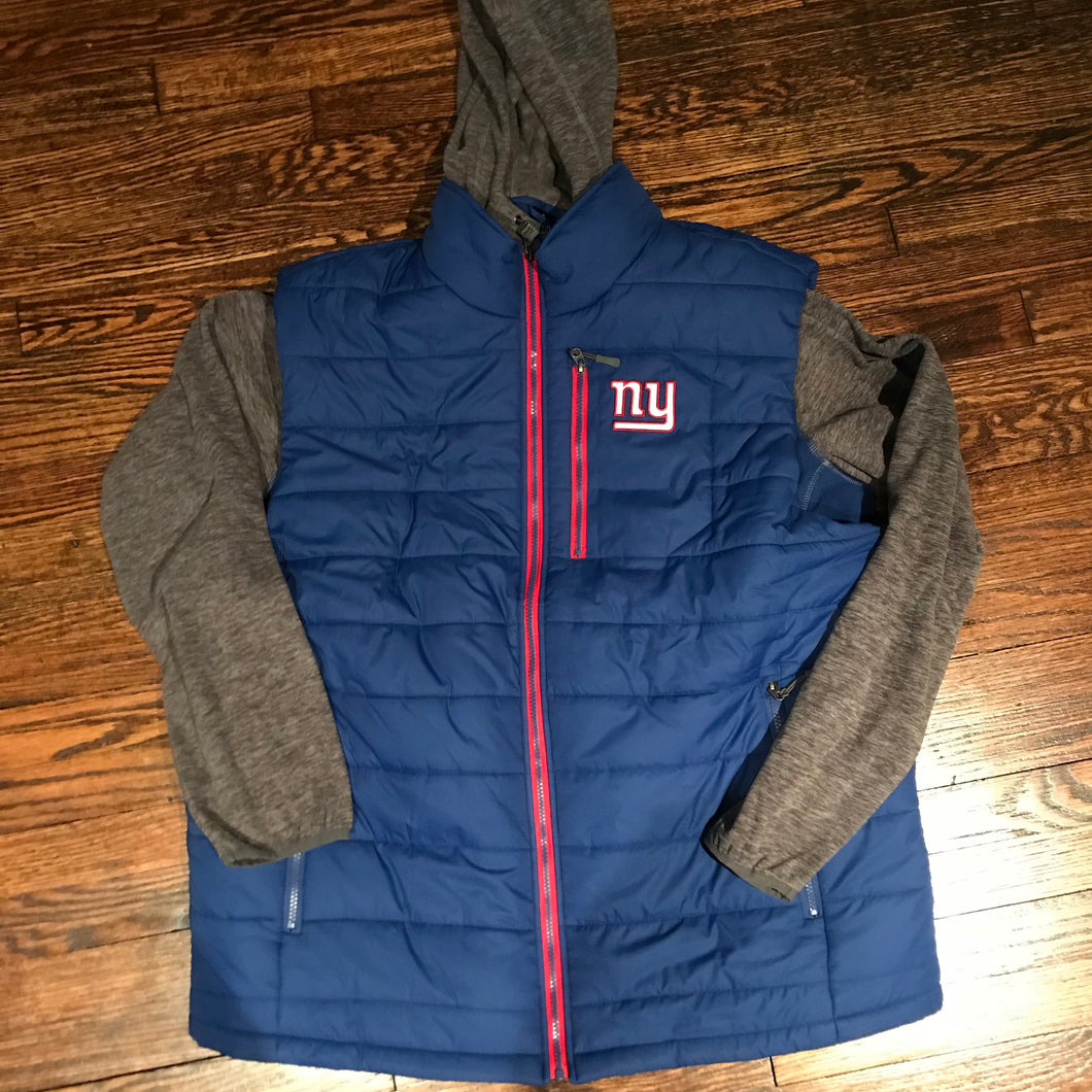 New York Giants Three & Out 3-in-1 System Full-Zip Vest & Jacket Set - Blue/Red